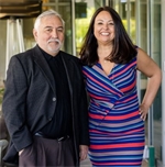 Alex Feldman and Irene Weisman standing together