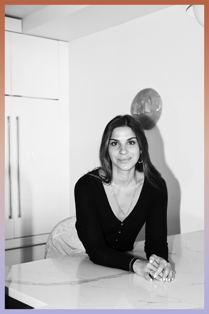Isetta founder Cristina Suarez Krumsick seated in a bright kitchen