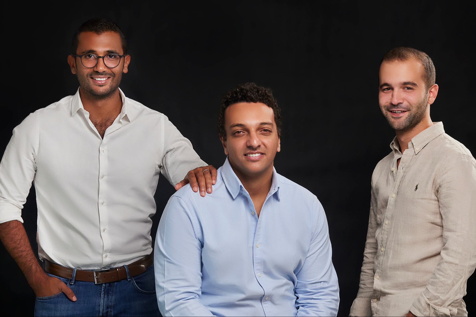 Paymob co-founders Mostafa Menessy, Islam Shawky and Alain El Hajj together