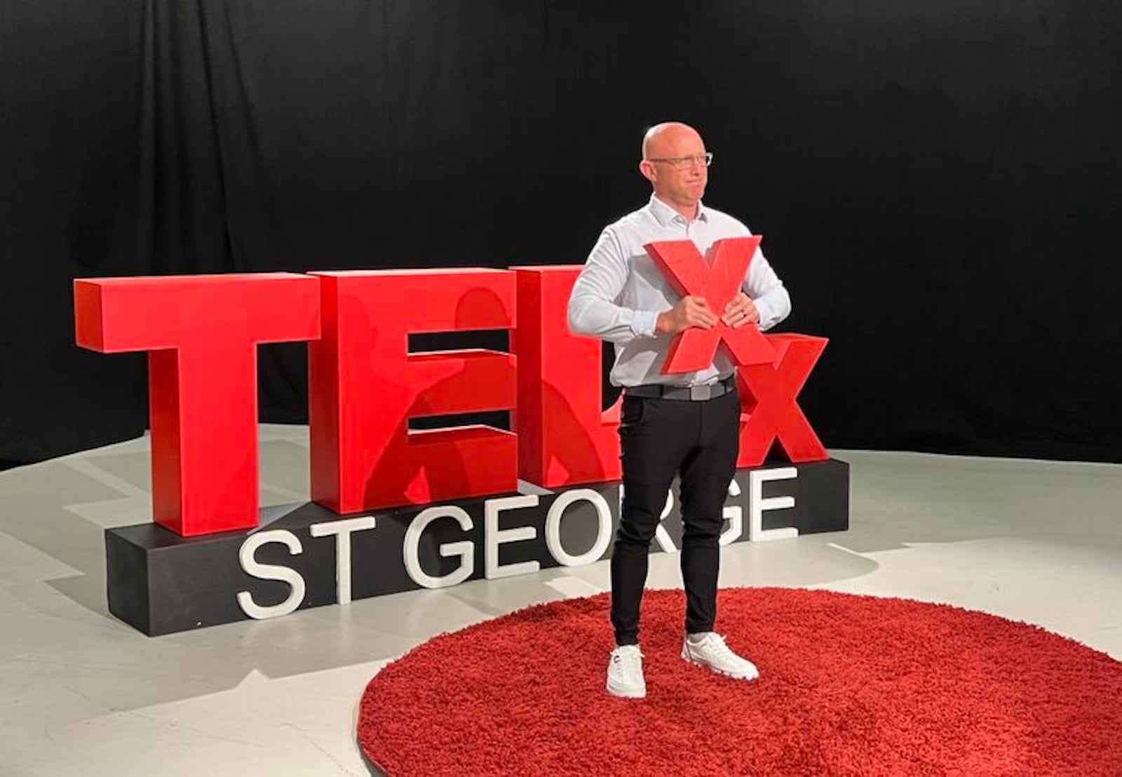 Founder Ryan Kohler speaking at TEDxStGeorge