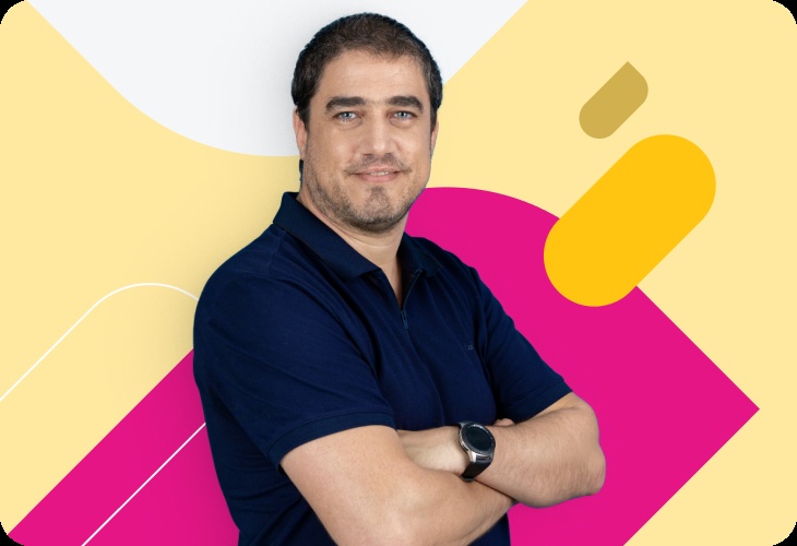 Itzik Levy in a vcita press photograph accompanying its Mastercard partnership interview