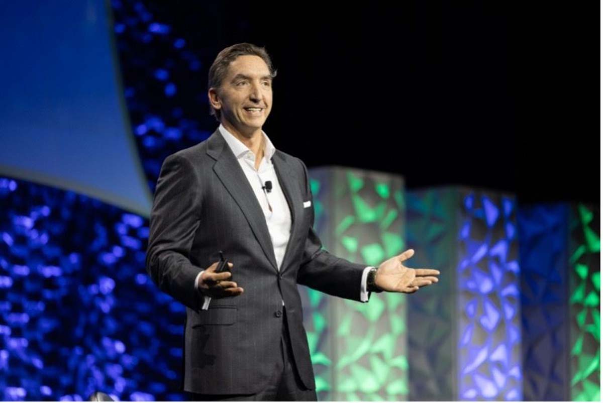 Ivan Tornos speaking on stage at the 2025 MedTech Conference