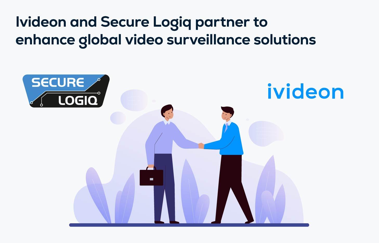 Official illustration announcing the Ivideon and Secure Logiq partnership