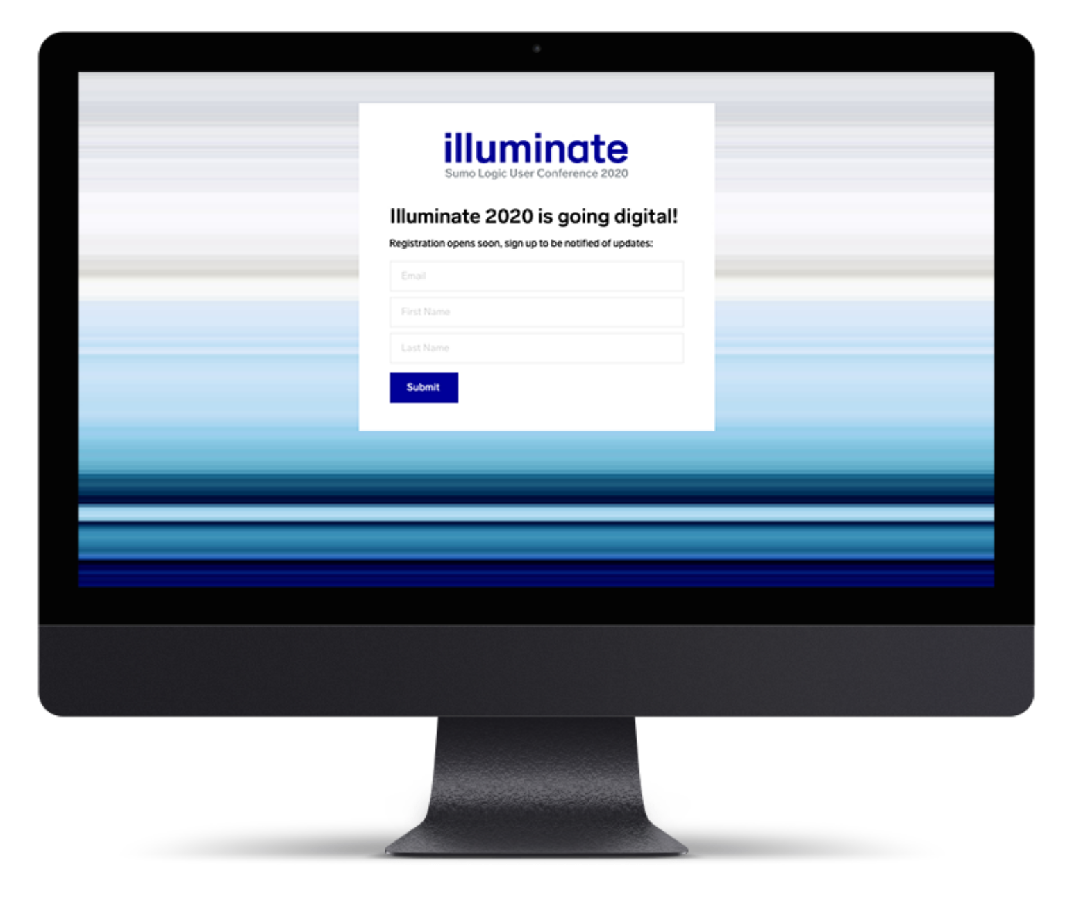 Jaguar portfolio mockup of Sumo Logic Illuminate displayed on a desktop computer
