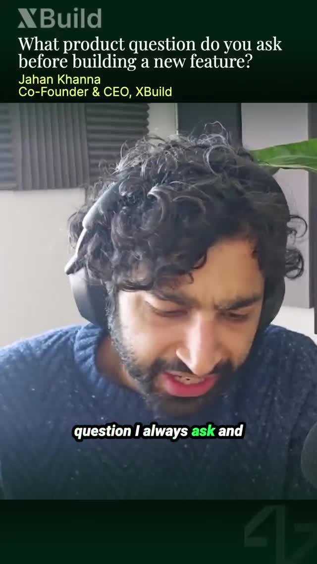 Jahan Khanna speaking during an XBuild product interview
