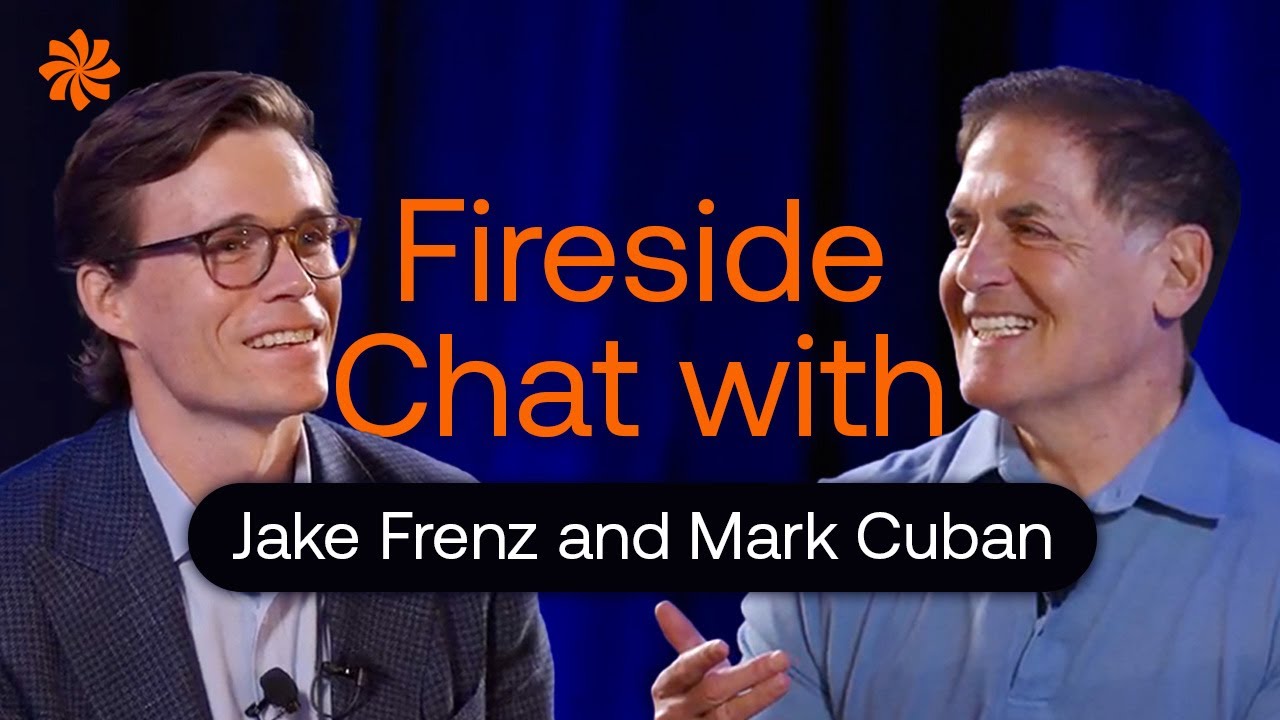 Publisher’s video artwork showing Jake Frenz on the left and Mark Cuban on the right