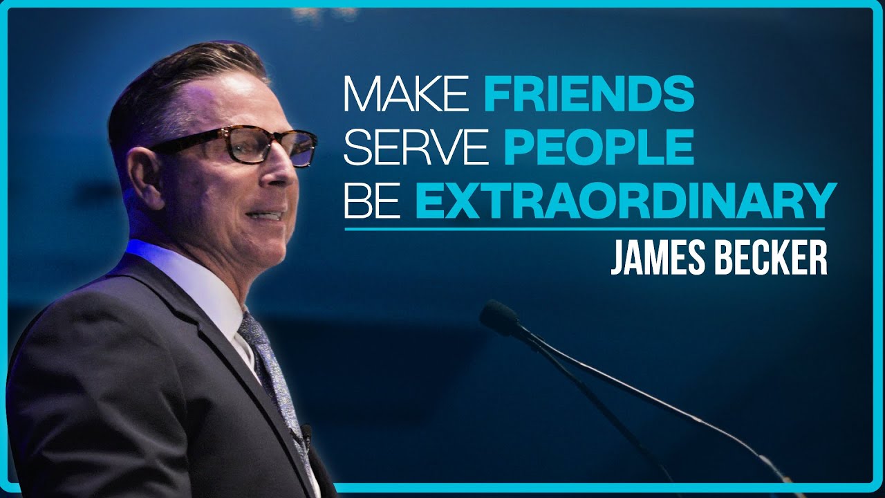 James Becker at a microphone in the published image for his Fusion Rally 2025 speech