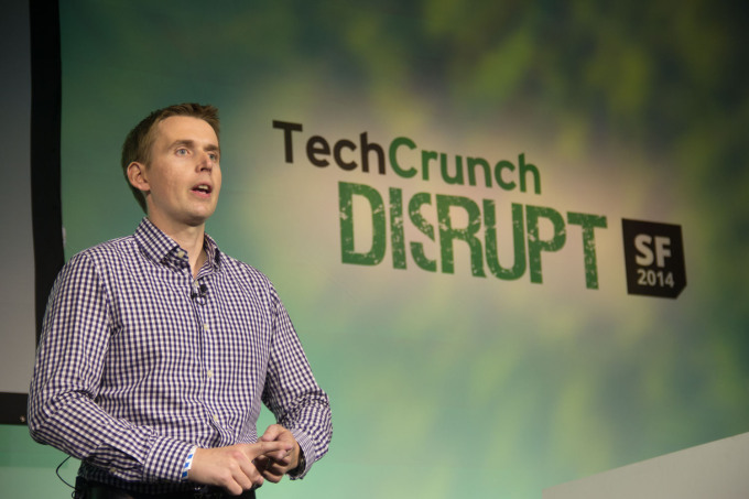 James Garvey speaking onstage at TechCrunch Disrupt SF 2014