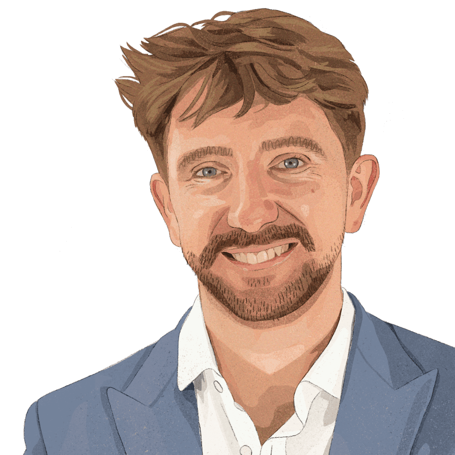 Portrait of James Hawkins, co-founder and co-CEO of PostHog