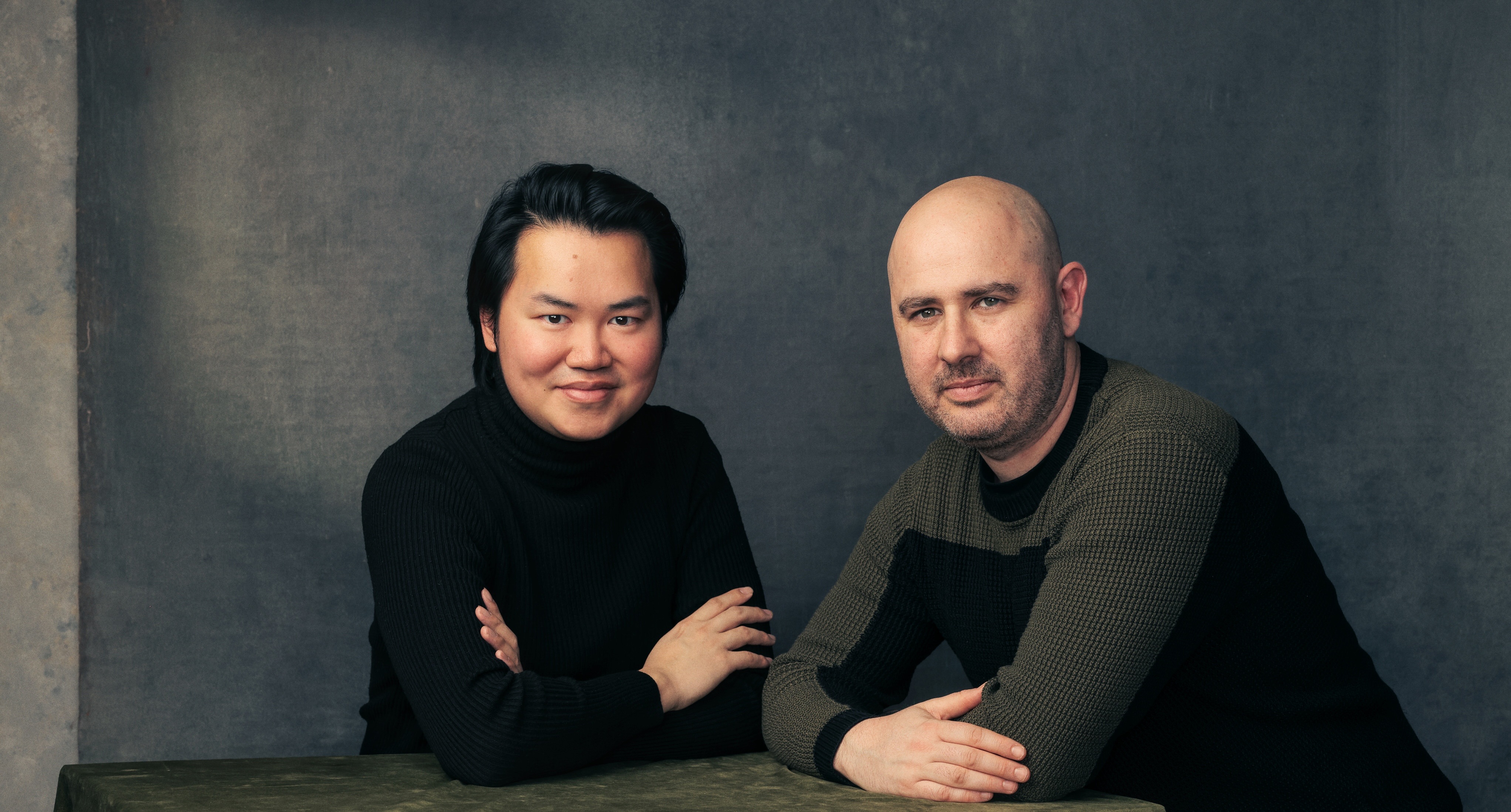 Ethos co-founders James Lo, left, and Daniel Mankowitz seated together