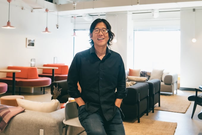 Portrait of James K. Min, founder and CEO of Cleerly