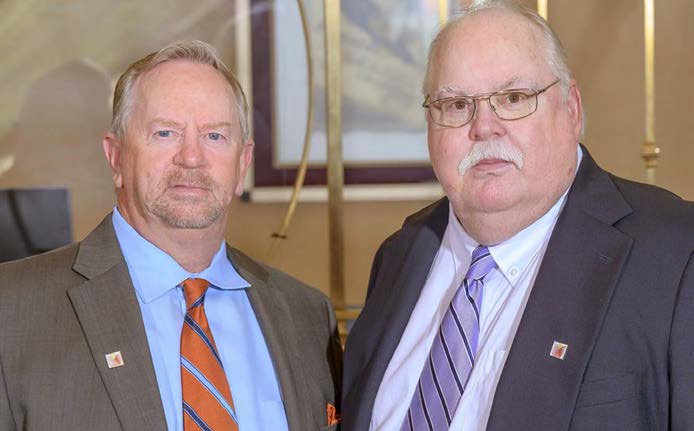 James York, left, and Valley Bank of Nevada co-founder Jay Blood