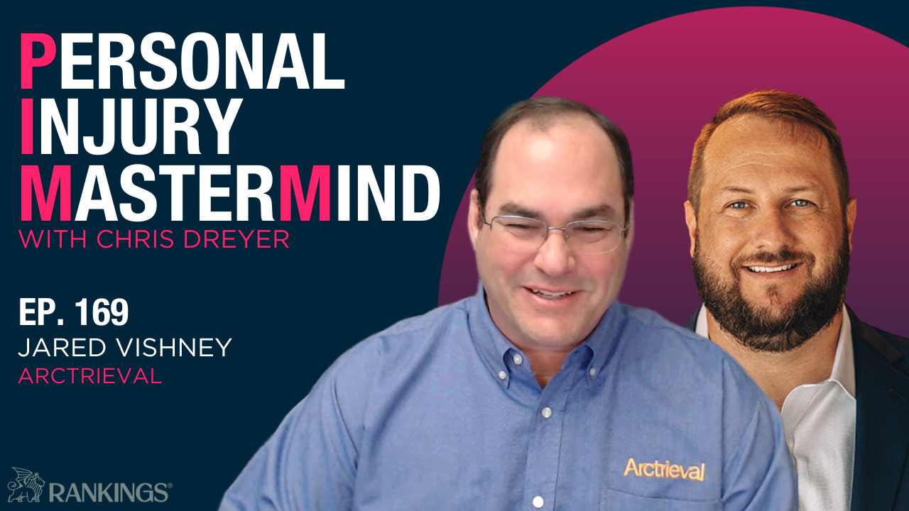 Jared Vishney appearing with host Chris Dreyer on the Personal Injury Mastermind podcast
