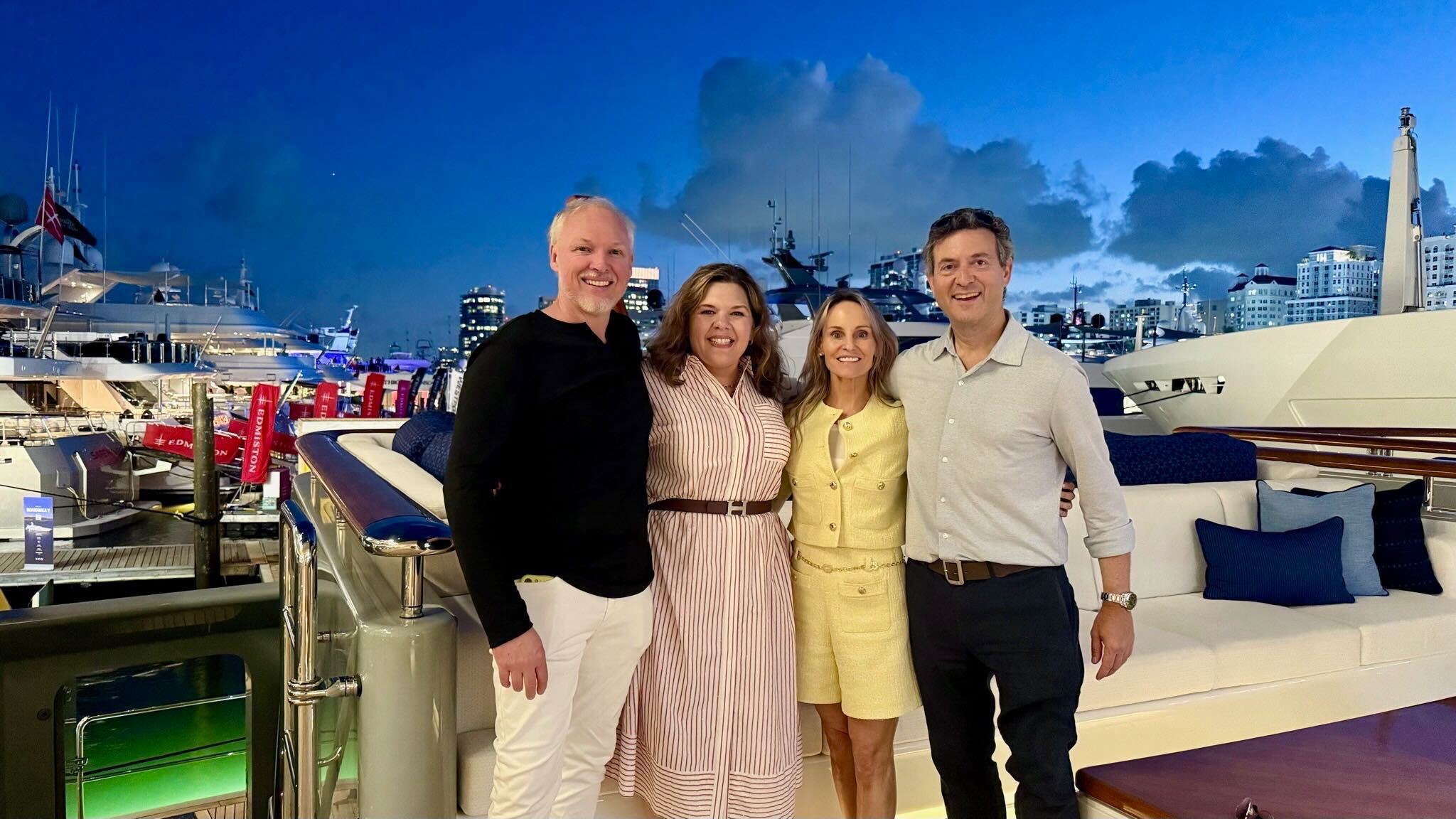 Lightning Capital colleagues Jock Percy, Michele Griffin, Amy Coveny and Jason Albanese standing together.
