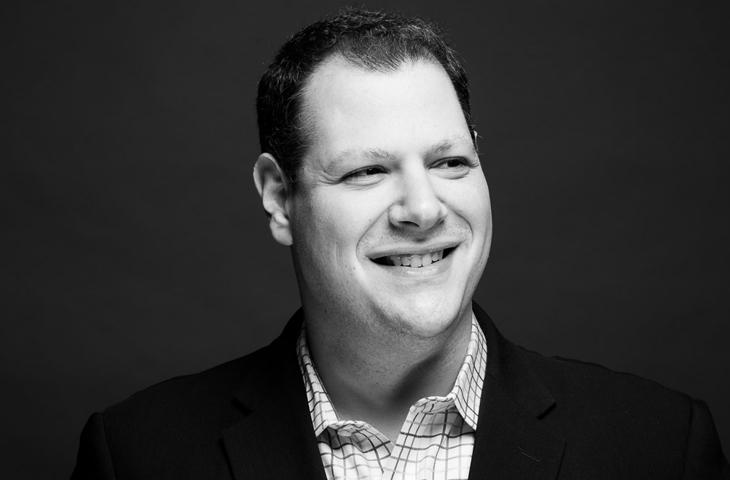 Jason Beckerman in a black-and-white press photograph