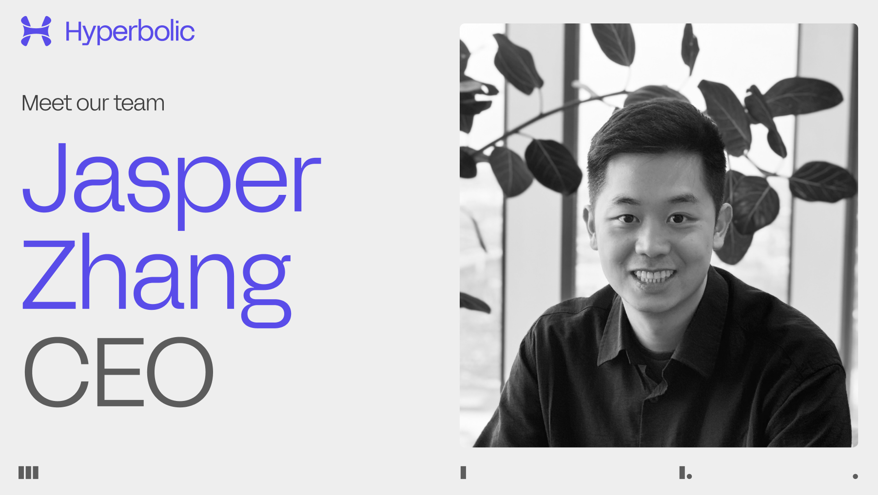 Jasper Zhang, co-founder and CEO of Hyperbolic