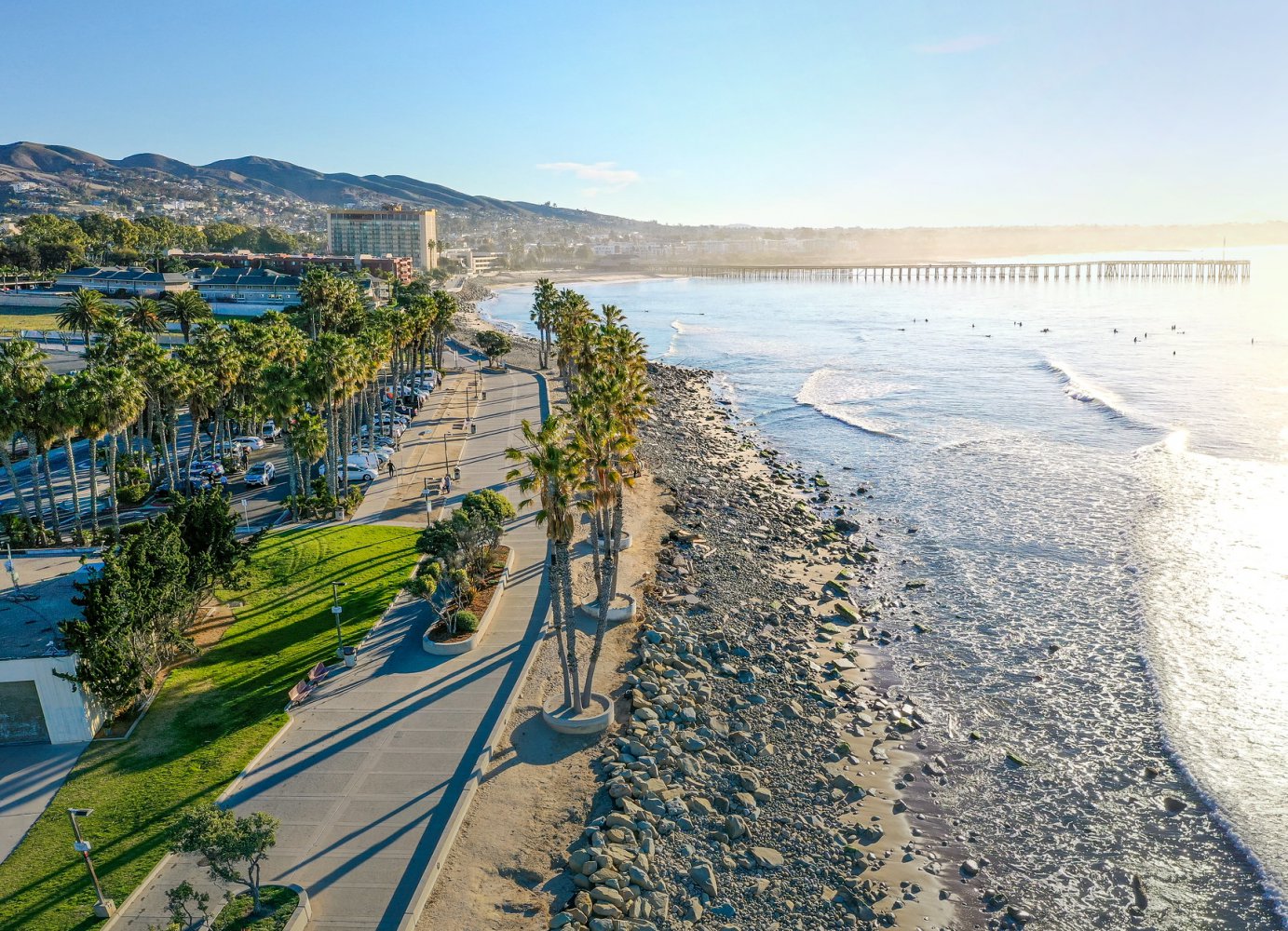 Surfers Point waterfront in Ventura, California