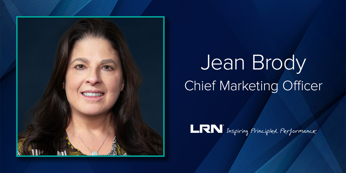 LRN appointment graphic introducing Jean Brody as Chief Marketing Officer