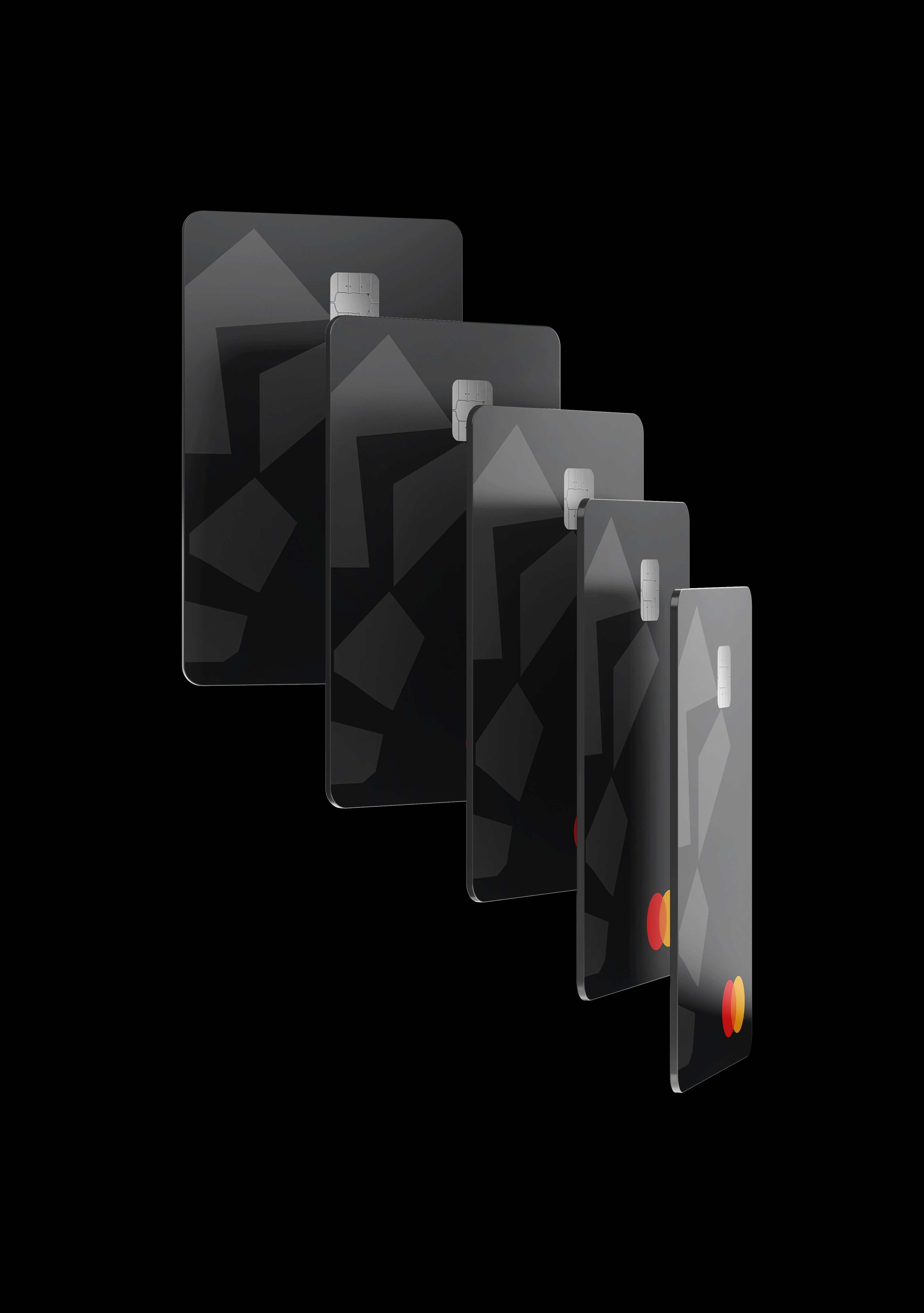 Product rendering of black Jeeves corporate Mastercard cards