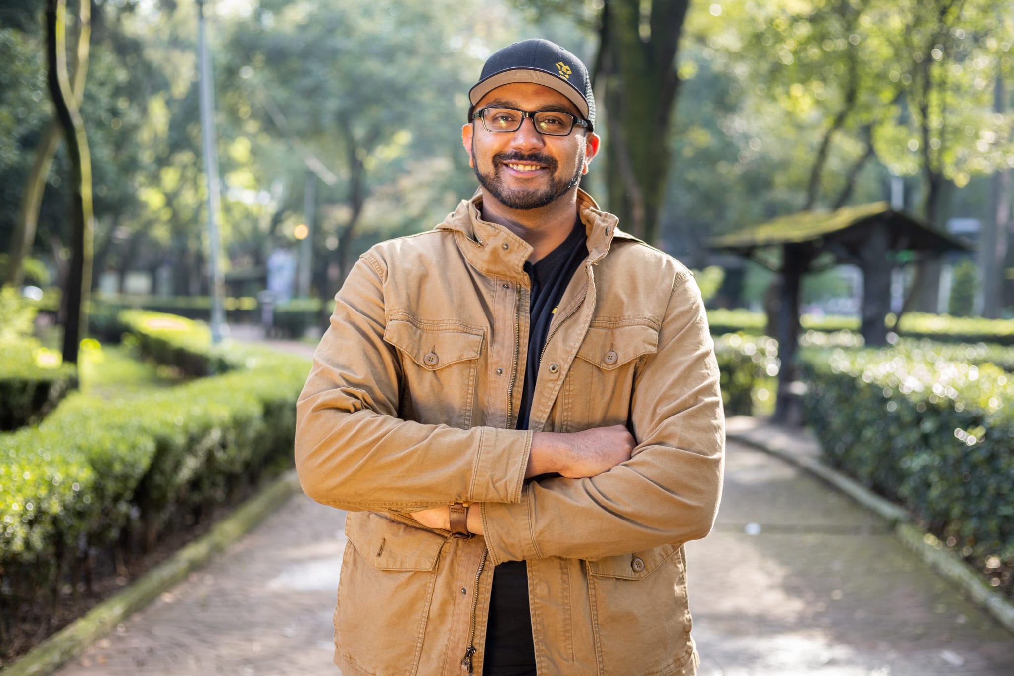 Jeeves co-founder and CEO Dileep Thazhmon outdoors