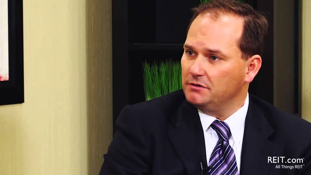 Jeff Hanson speaking during a Nareit CEO Spotlight interview at REITWorld 2013
