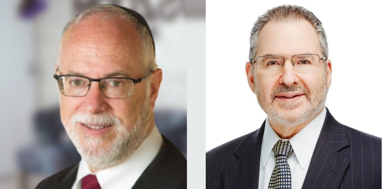 Separate portraits of Jeff Milgram, left, and Barry Gesserman, right