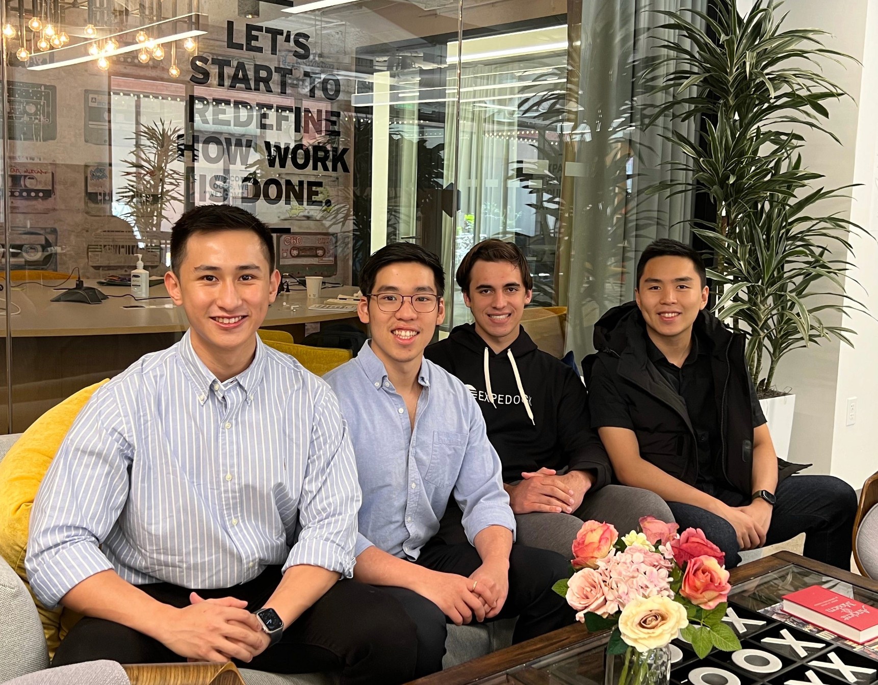 Expedock co-founders Jeff Tan, King Alandy Dy, Rui Aguiar and Jig Young standing together