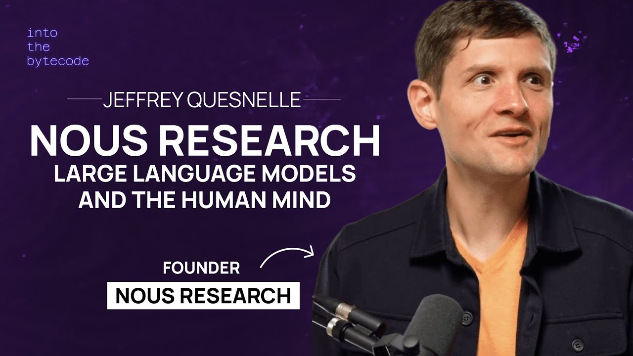 Jeffrey Quesnelle at a microphone in the promotional image for his Into the Bytecode interview