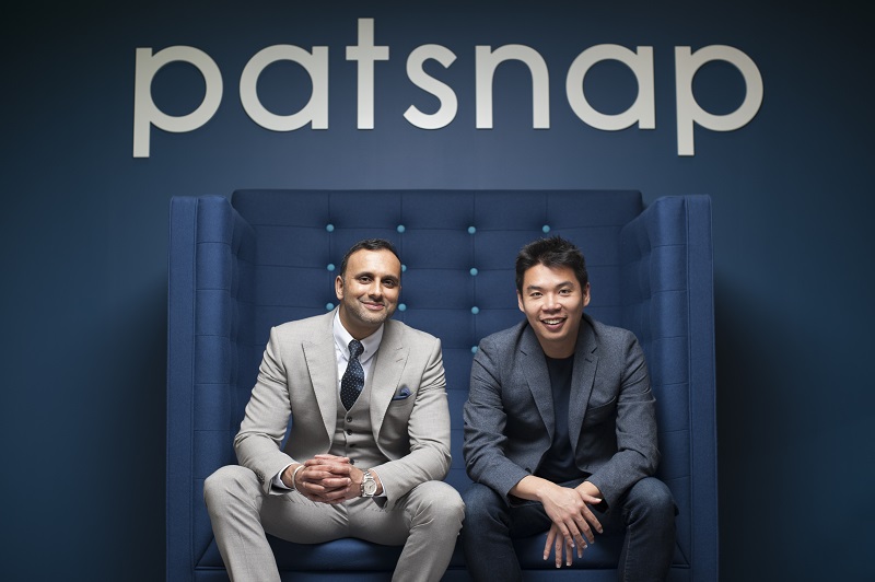 Ray Chohan at left and Jeffrey Tiong at right, seated together in a Patsnap office