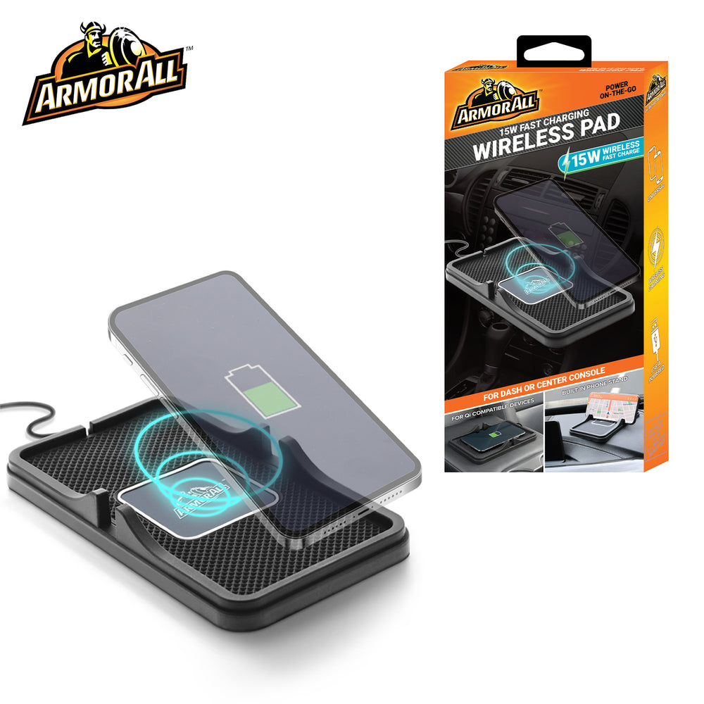 Armor All 15W fast charging wireless pad