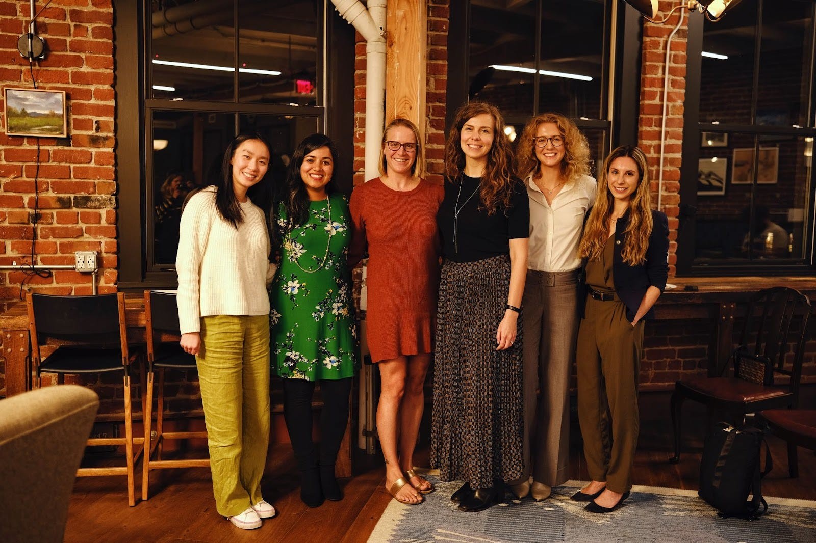 Jenn Gamble with participants at a Women in AI gathering in San Francisco