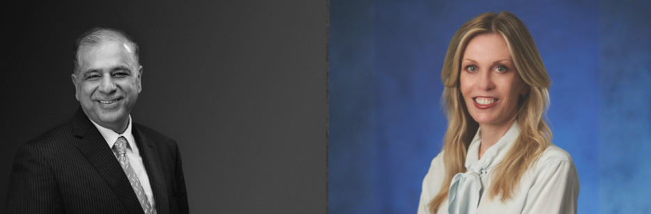 CNIB Chief Data Officer Anil Arora and Chief Marketing Officer Jennifer Bromley in side-by-side portraits