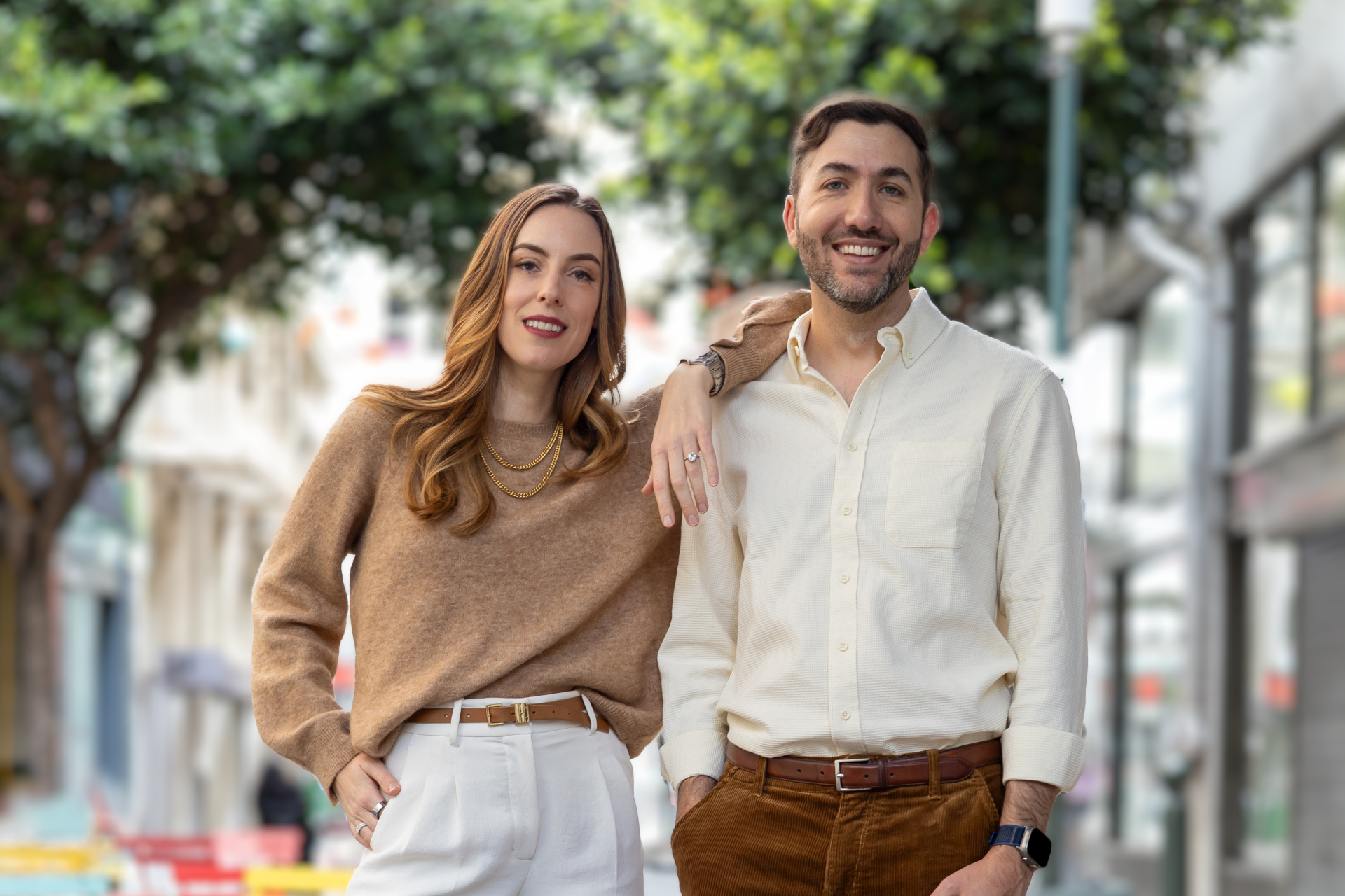 Jennifer Smith, left, with Scribe co-founder Aaron Podolny