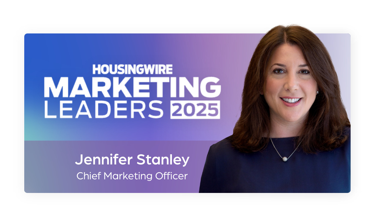 Jennifer Stanley pictured in the 2025 HousingWire Marketing Leaders announcement