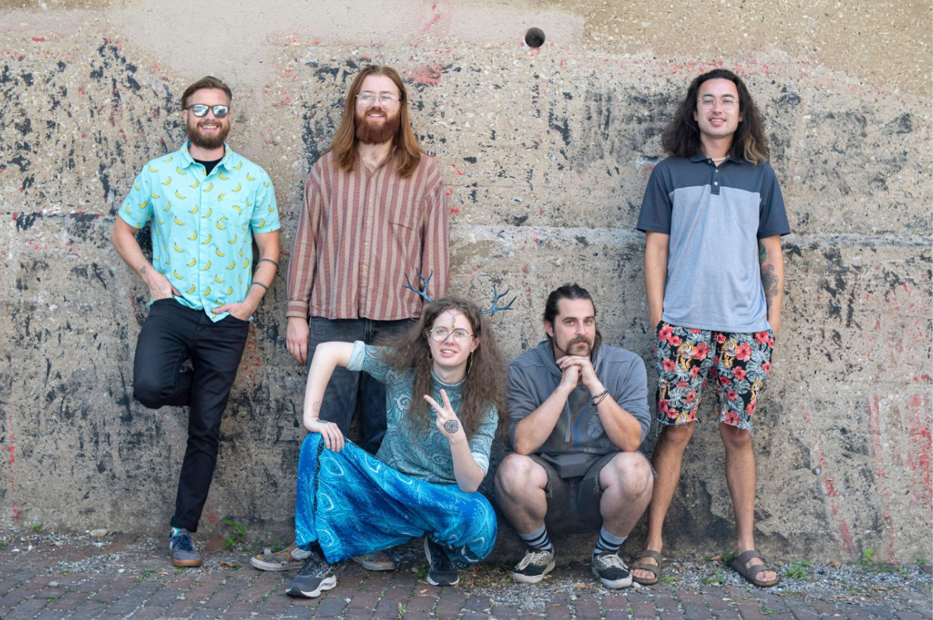 Likhaya musicians Justin Radtke, Donovan Summers, Evynne Stitely, Daniel Jackson and Jackson Foellmer