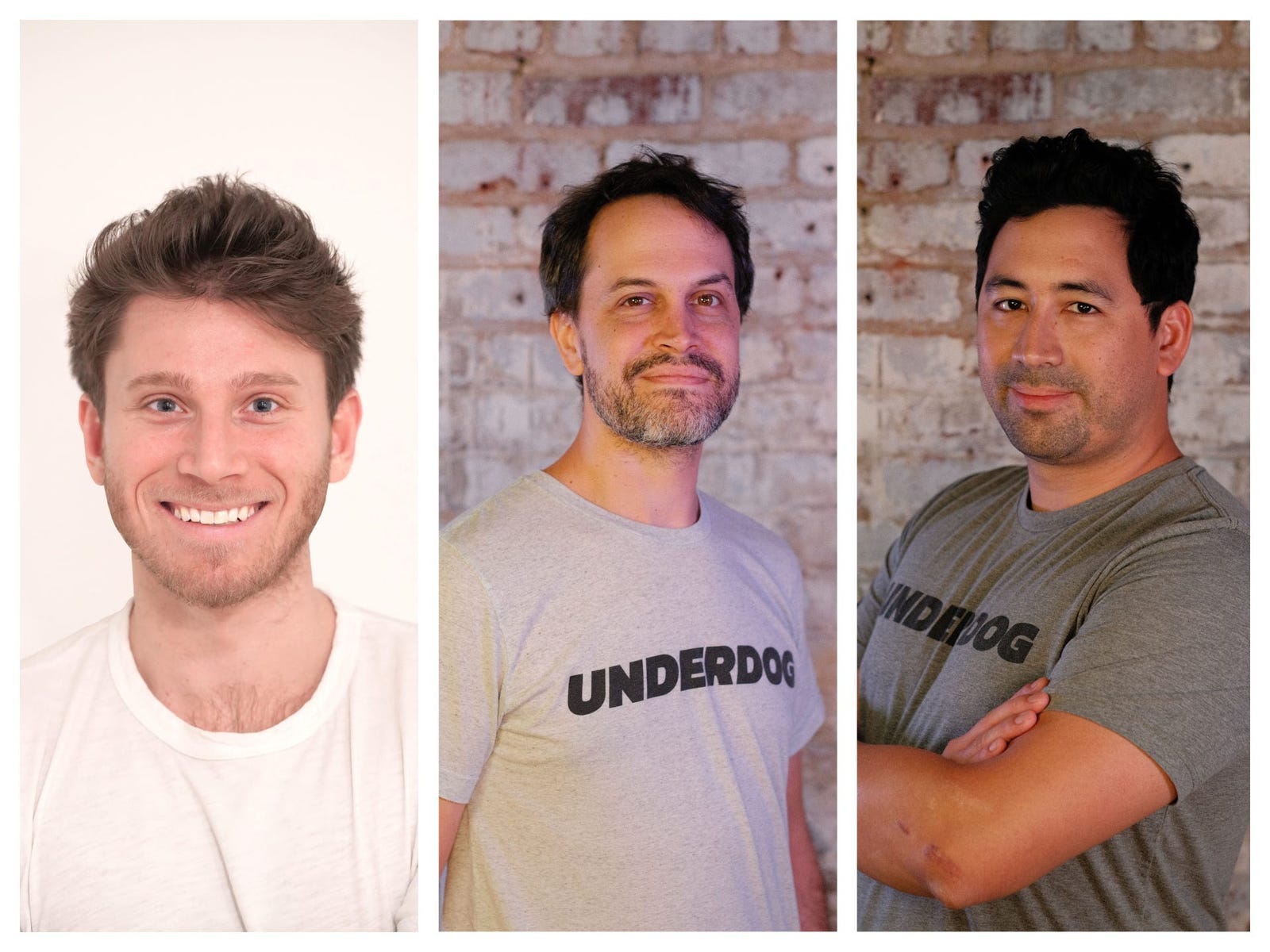 Composite photograph of Jeremy Levine, Brandon Stakenborg and Trevor John