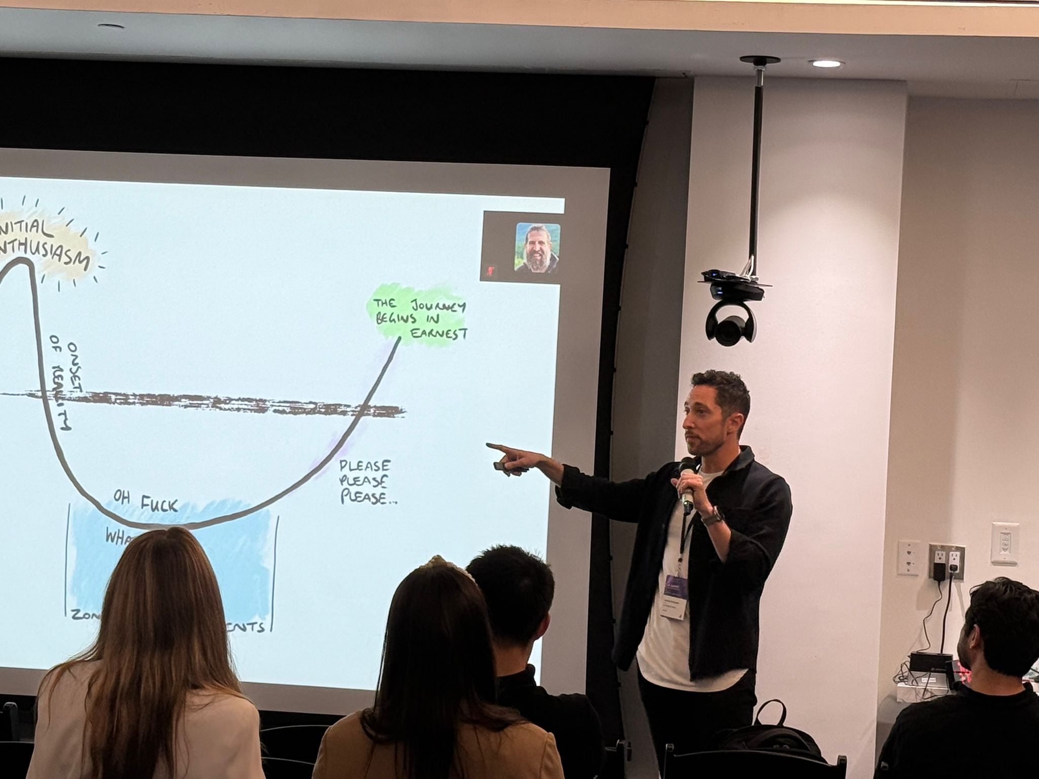Jeremy Schwach speaking to an audience at a conference