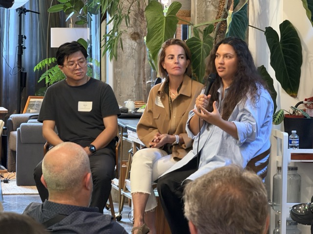 Jerry Li listening alongside fellow panelists at the Context First roundtable