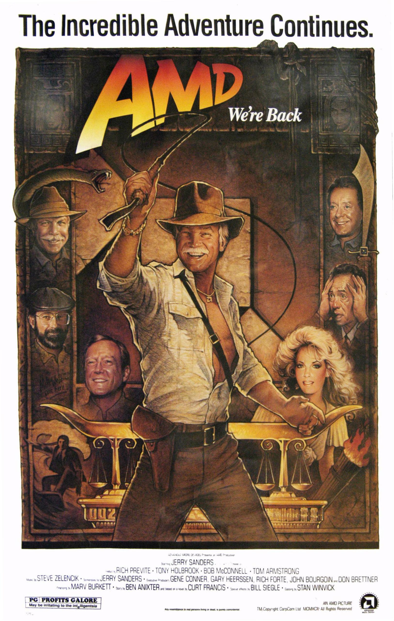 AMD’s illustrated Illinois Jerry adventure poster from 1992
