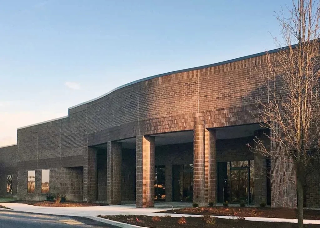 Brick exterior and entrance of JetPay’s Allentown office