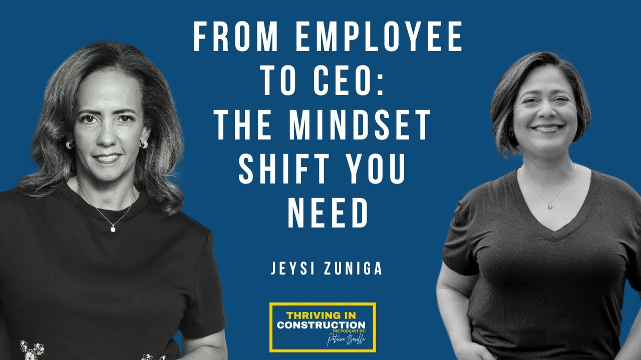 Podcast promotional artwork showing host Patricia Bonilla on the left and guest Jeysi Zuniga on the right
