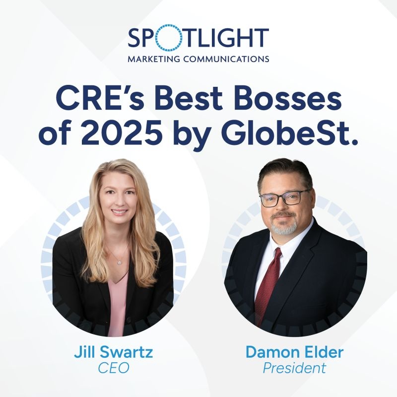 Spotlight’s 2025 recognition graphic featuring Jill Swartz and Damon Elder
