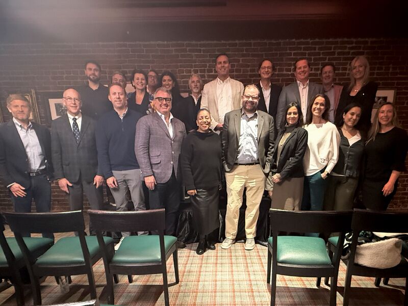 A group of communications and public affairs leaders gathered after a California technology policy discussion