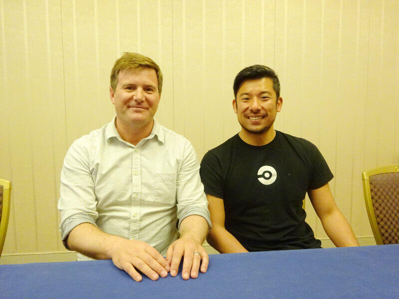 Jim Rose seated with CircleCI Japan country manager Kensuke Morimoto during a 2019 interview