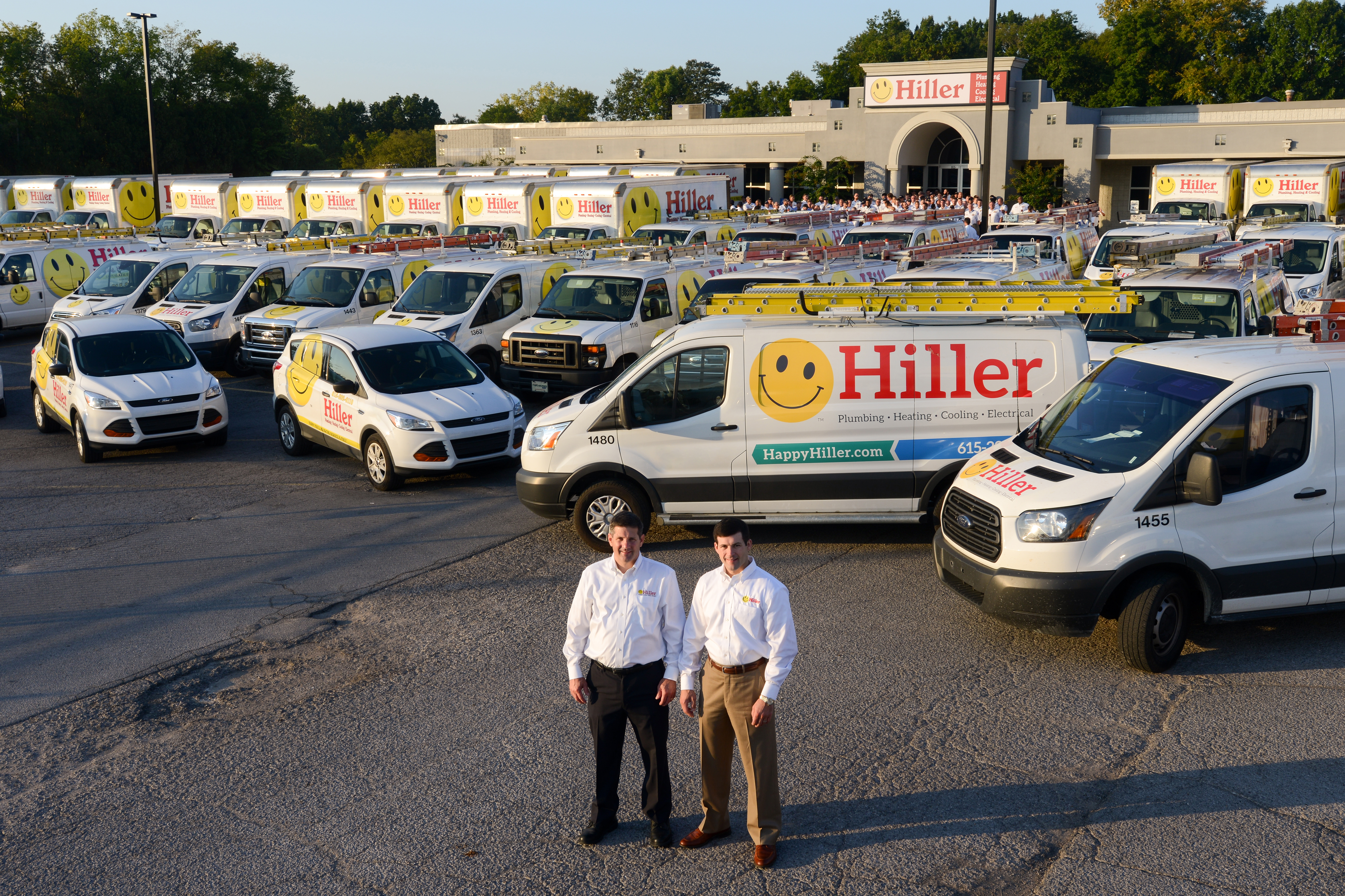 Jimmy Hiller and Jimmy Hiller Jr. at the company’s Nashville headquarters