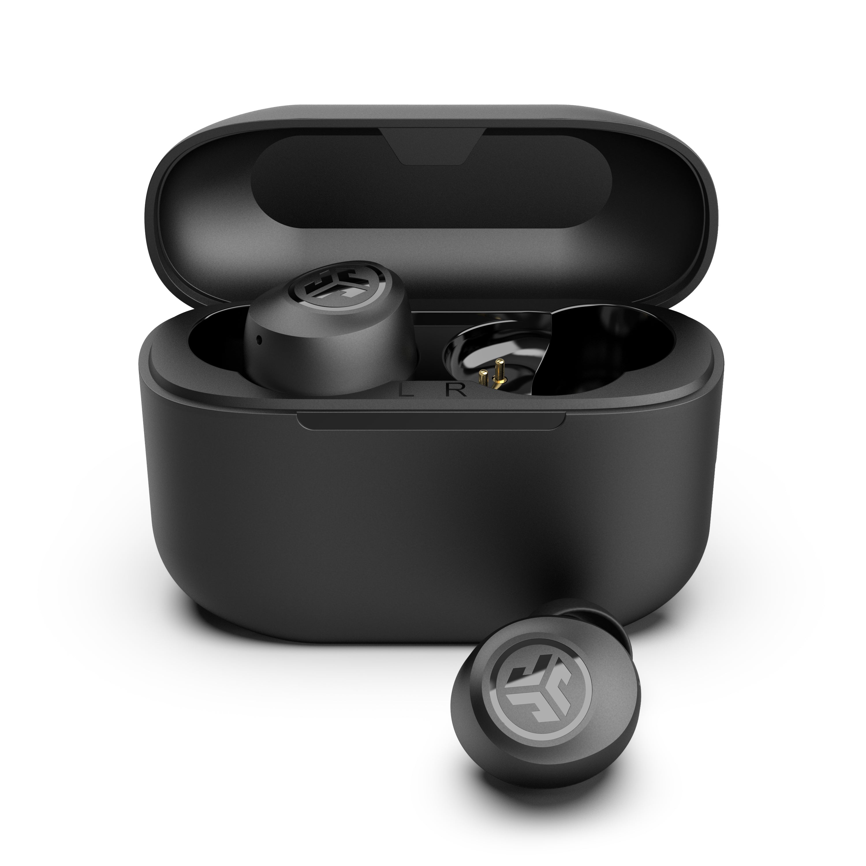 JLab GO Pop Plus wireless earbuds in black
