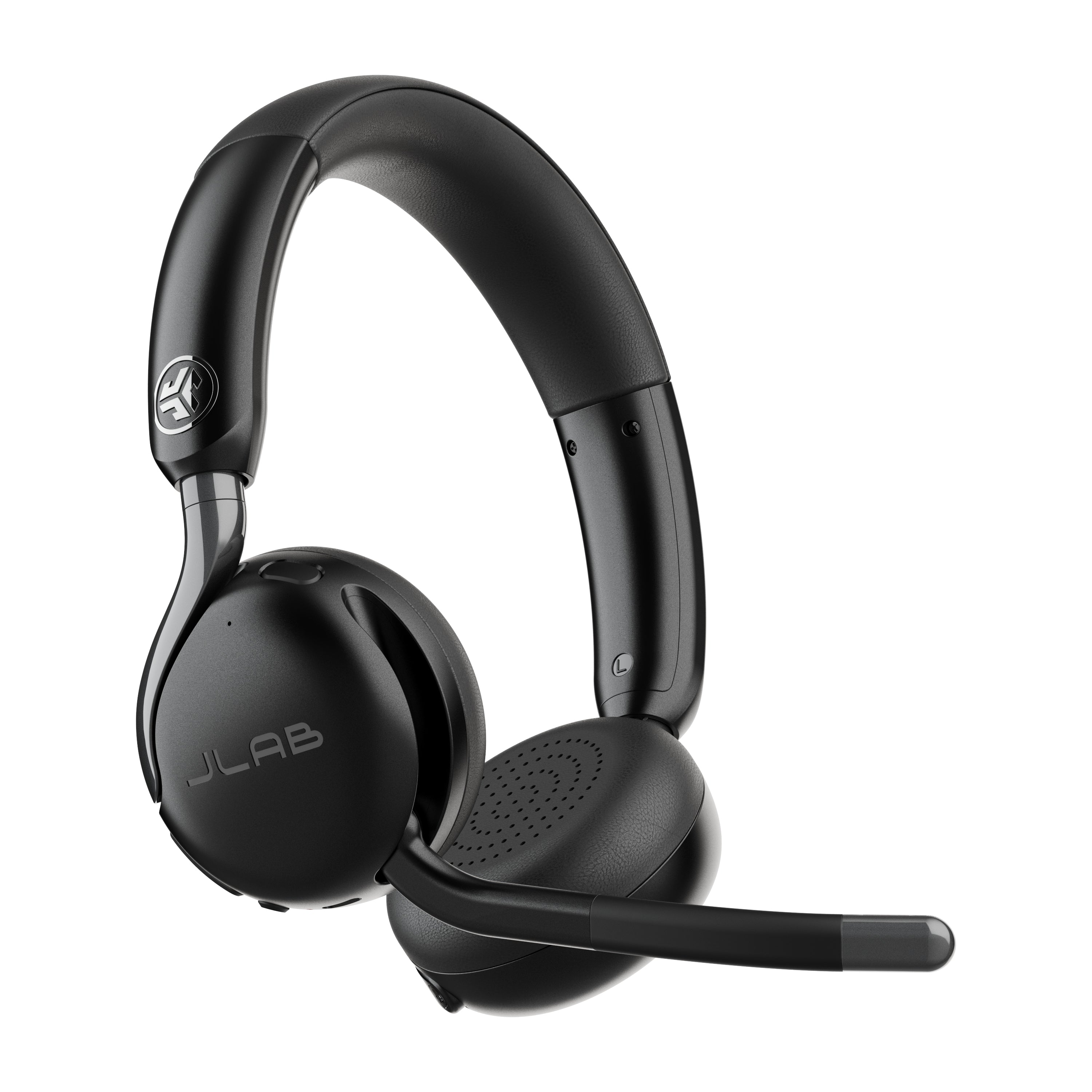 JLab GO Work over-ear headset with boom microphone