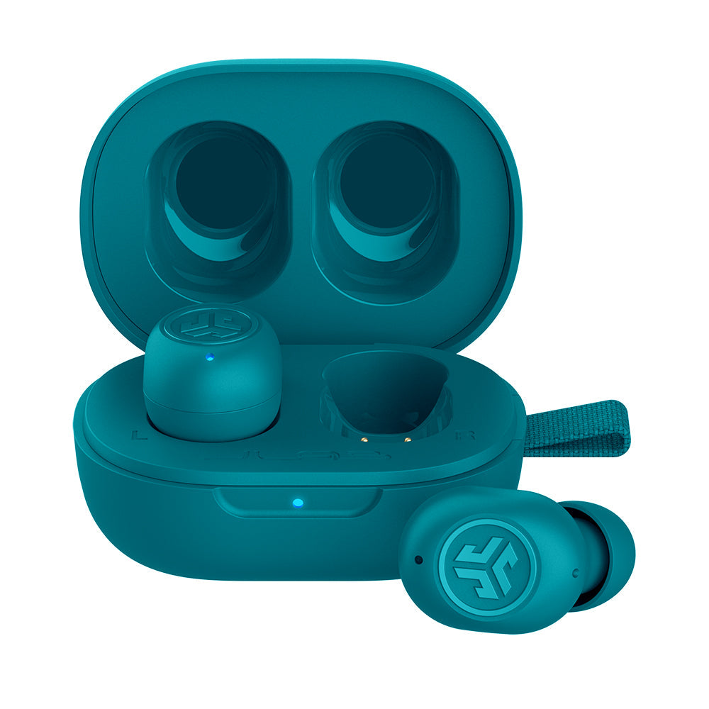 JLab JBuds Mini earbuds in aqua teal