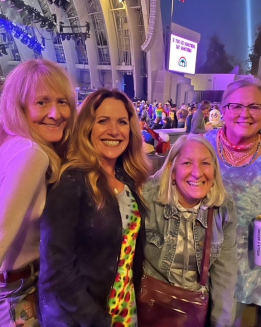 Joanna Kulesa, second from left, with three companions at a concert