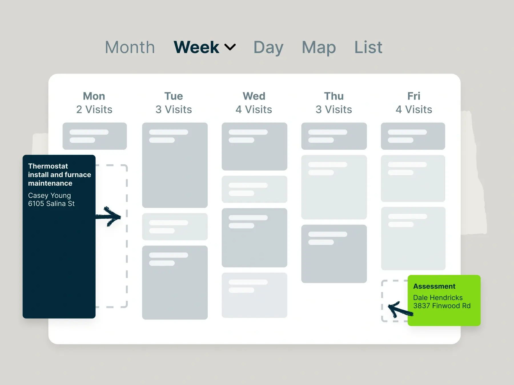 Official Jobber product image showing its scheduling calendar and mobile experience